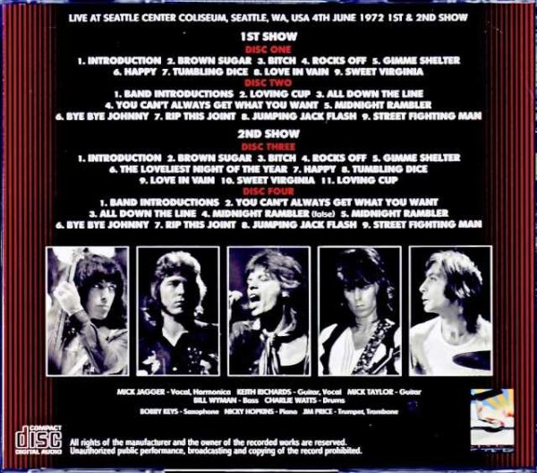 Rolling Stones/WA,USA 1972 2Shows Complete Upgrade - Image 2