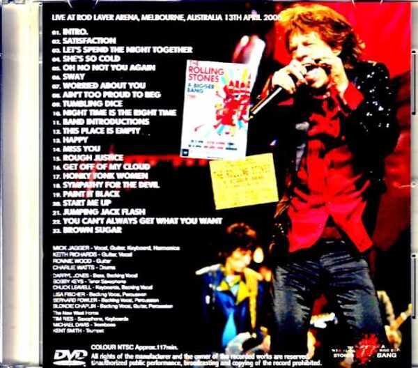 Rolling Stones/Melbourne, Australia 2006 Complete Multi-Cam Edition Jewel Version - Image 2