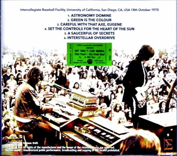 Pink Floyd Pink Floyd/CA,USA 10.18.1970 Remastered - Image 2