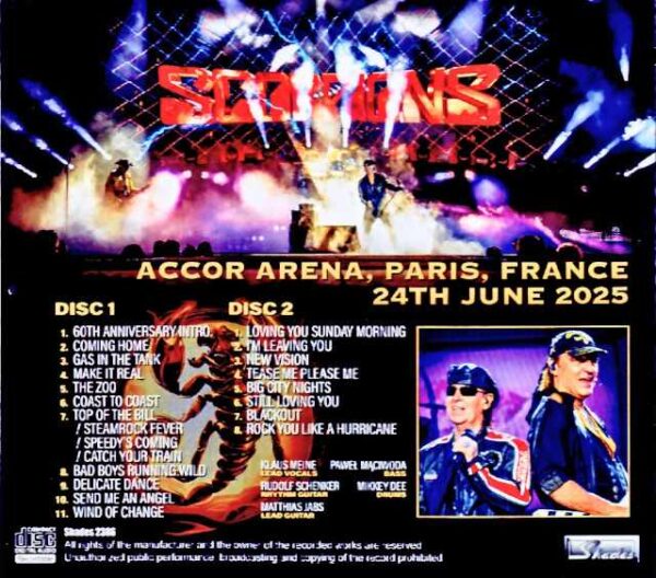Scorpions/France 06.24.2025 Complete IEM Source Edition - Image 2