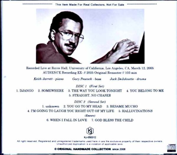 Keith Jarrett Trio Keith Jarrett/CA,USA 2005 Complete - Image 2