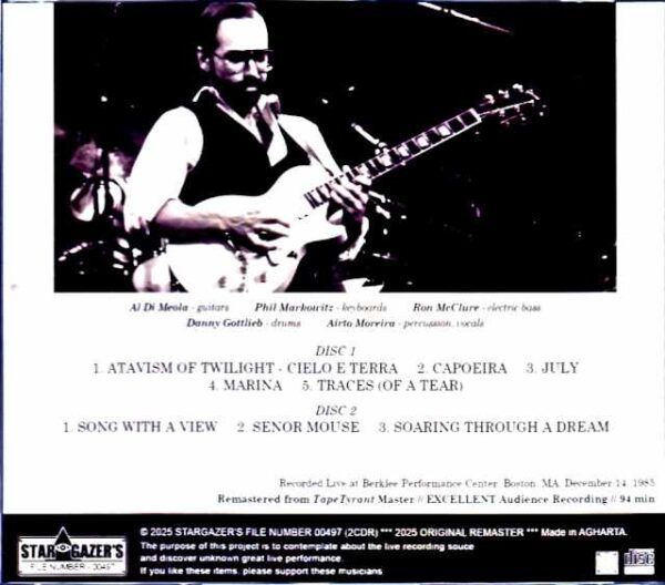 Al Di Meola Project Al Di Meola/MA,USA 1985 Complete - Image 2