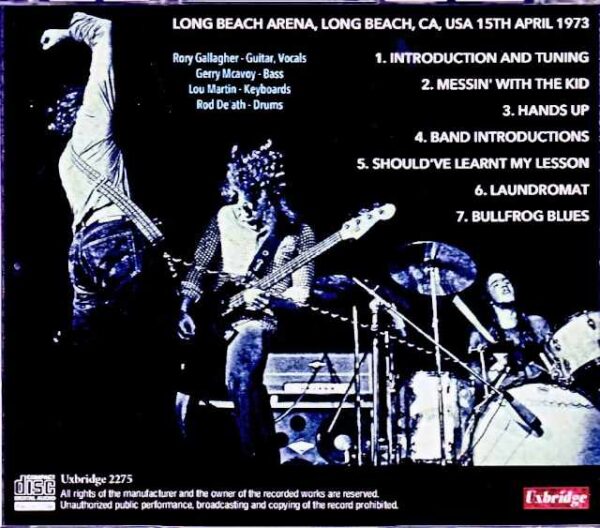 Rory Gallagher/CA,USA 1973 Barry Goldstein Master Tapes - Image 2