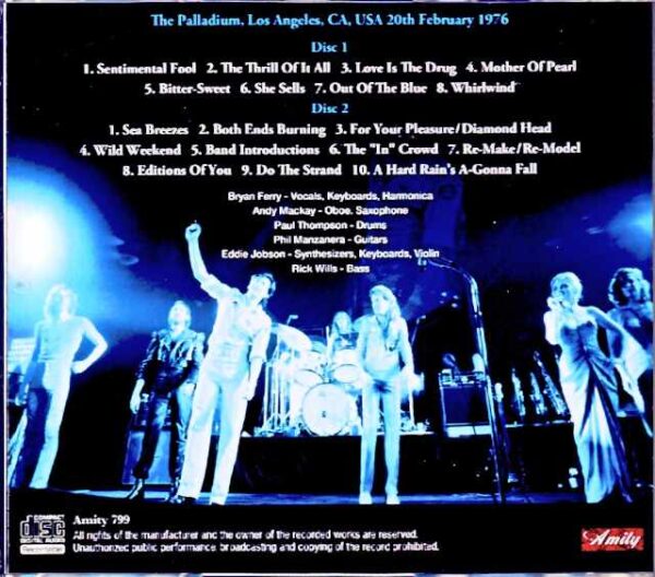 Roxy Music/CA,USA 1976 Complete - Image 2
