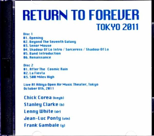 Return to Forever/Tokyo,Japan 2011 - Image 2