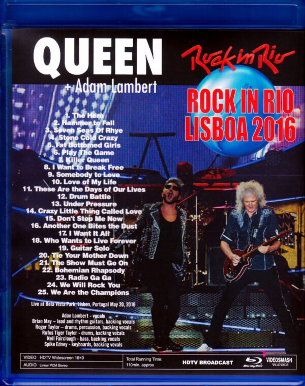Queen, Adam Lambert/Portugal 2016 Blu-Ray Version - Image 2