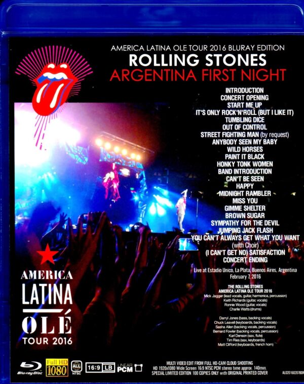 Rolling Stones/Argentina 2016 Blu-Ray Version - Image 2