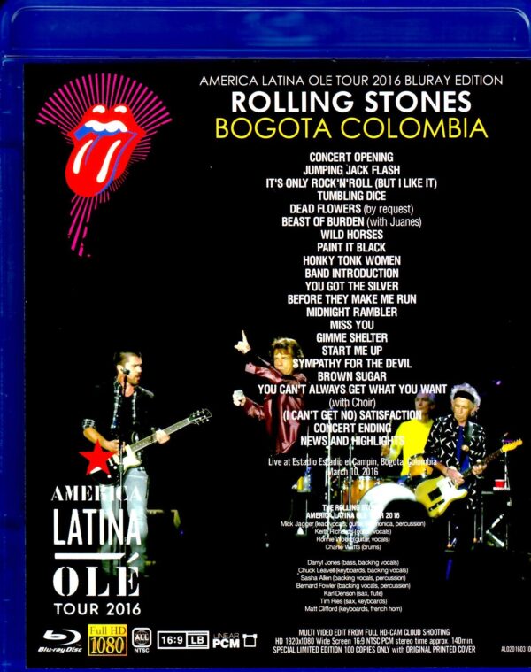 Rolling Stones/Colombia 2016 Blu-Ray Version - Image 2