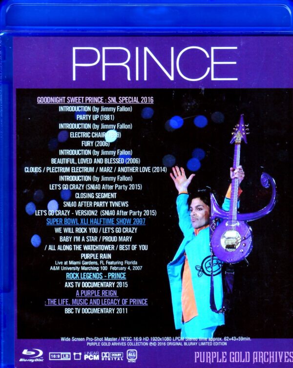 Prince/SNL Special 2016 & more Blu-Ray - Image 2