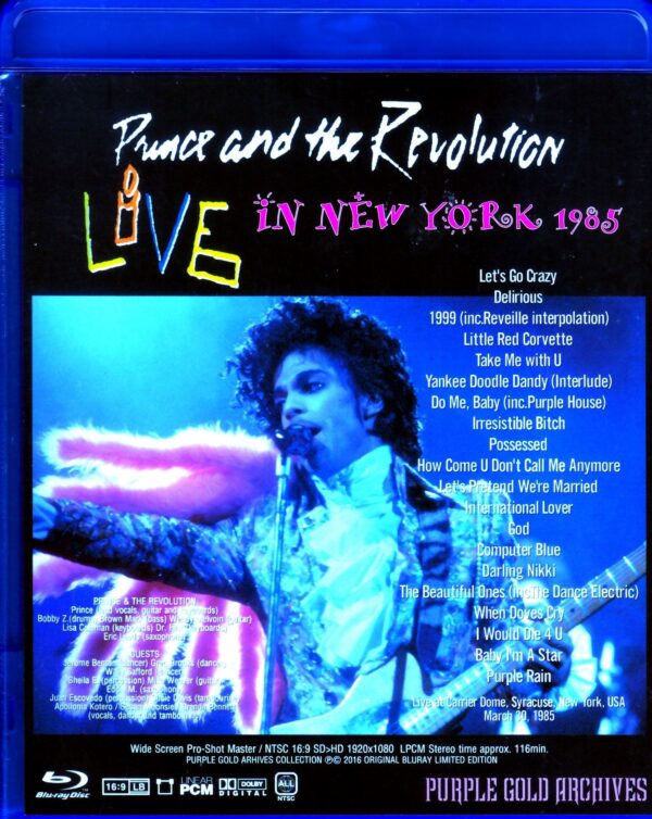 Prince/NY, USA 1985 Blu-Ray - Image 2