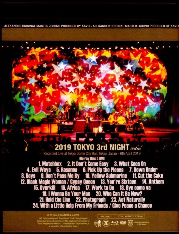 Ringo Starr and All Starr Band/Tokyo,Japan 4.6.2019 Blu-Ray & DVD Ver. - Image 2