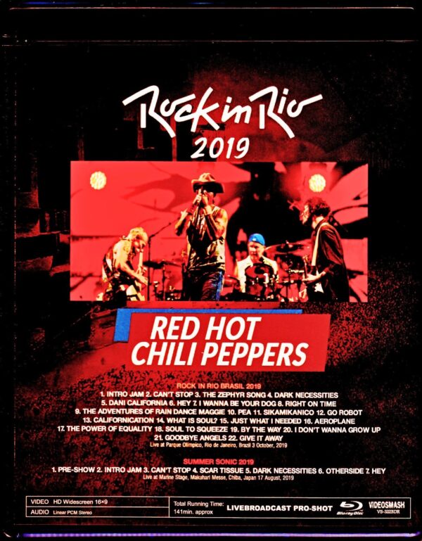 Red Hot Chili Peppers/Brazil 2019 & more Blu-Ray Ver. - Image 2