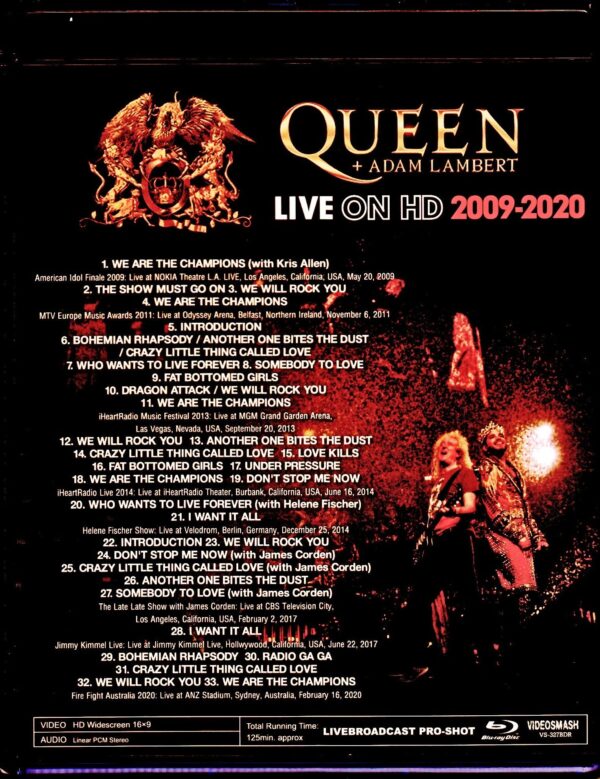 Queen,Adam Lambert/Pro-Shot Live Collection 2009-2020 Blu-Ray Version - Image 2