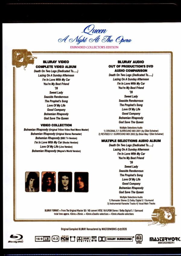 Queen/A Night at the Opera Blu-Ray Expanded Collector's Edition - Image 2