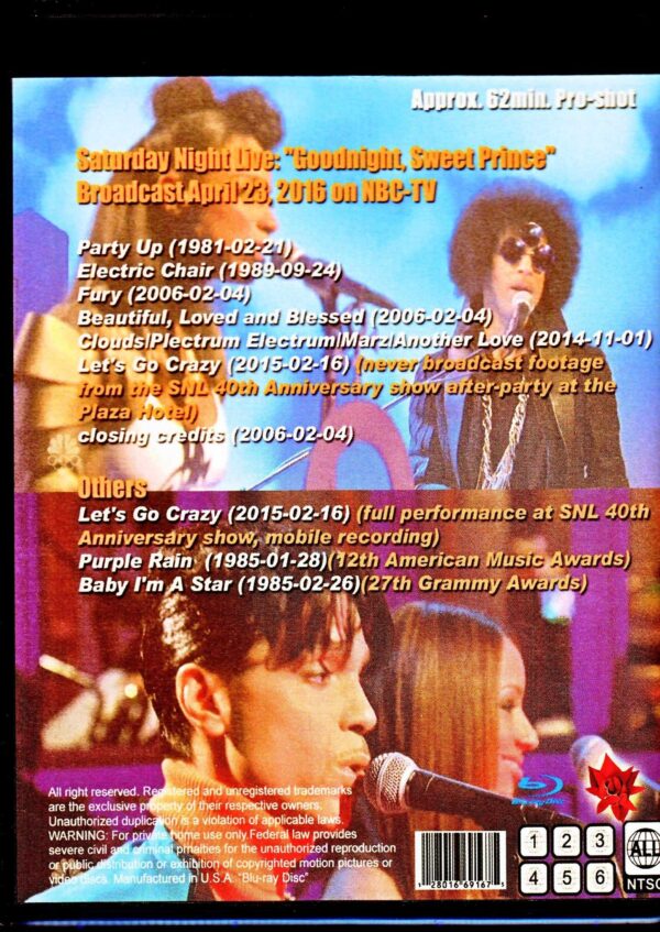 Prince/1920 ☓ 1080 Pxel Collection Vol.1 Blu-Ray - Image 2