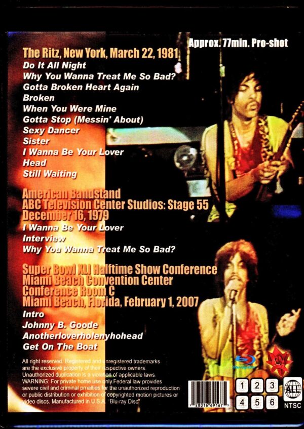 Prince/1920 * 1080 Pxel Collection Vol.2 Blu-Ray - Image 2