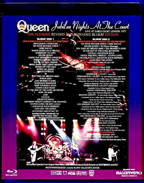 Queen / London, UK 1977 Ultimate Revised and Expanded Blu-Ray Version - Image 2