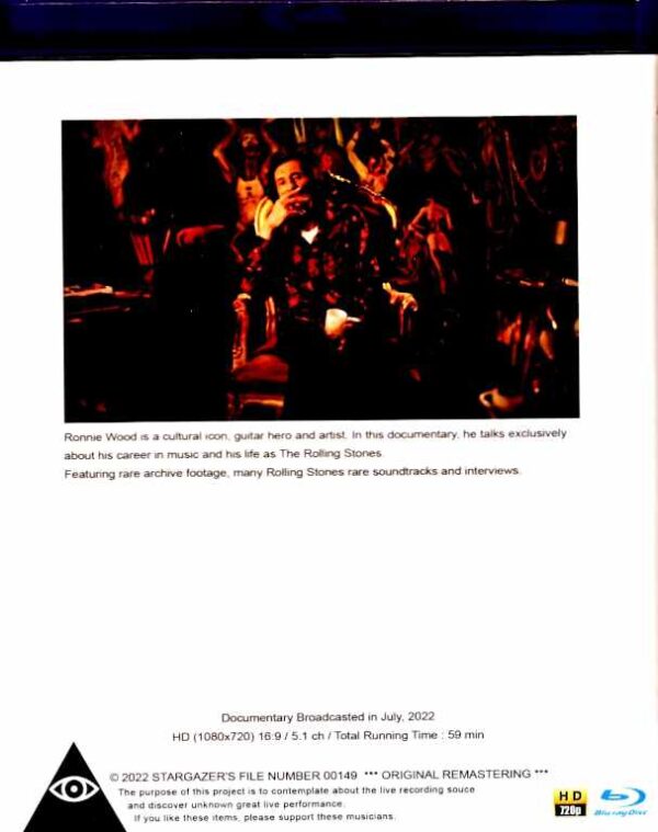 Ronnie Wood / The Rolling Stones Are My Life Documentary 2022 Blu-Ray Version - Image 2