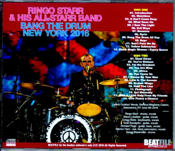 Ringo Starr/NY,USA 2016 - Image 2