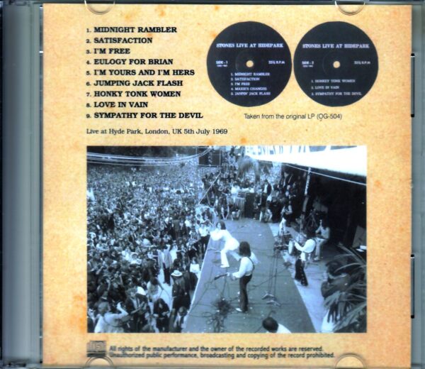 Rolling Stones/Lonodn,UK 1969 Original LP - Image 2