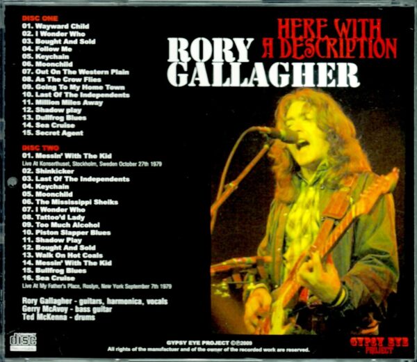 Rory Gallagher/Sweden 1979 & more - Image 2