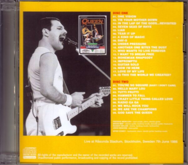 Queen/Sweden 1986 Recorder 2 - Image 2