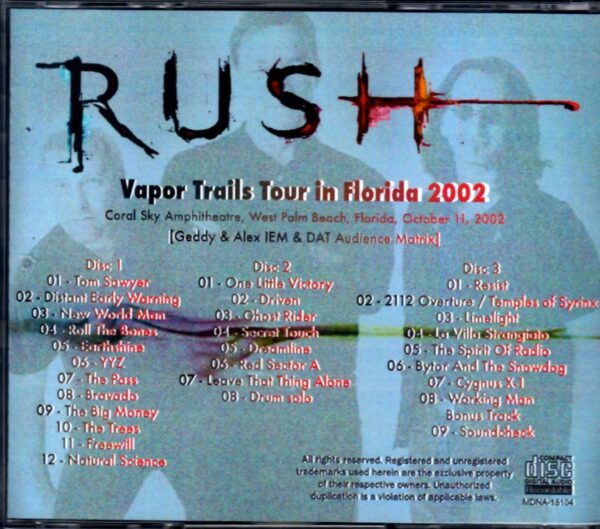 Rush/Florida, USA 2002 - Image 2