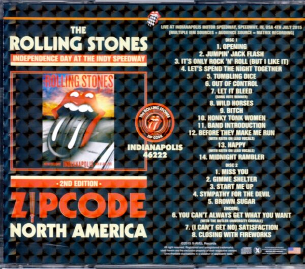 Rolling Stones/Indiana, USA 2015 2nd Edition - Image 2