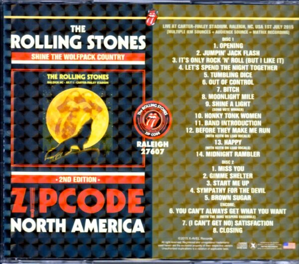 Rolling Stones/North Carolina, USA 2015 2nd Edition - Image 2