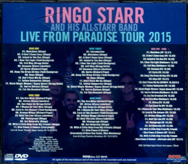 Ringo Starr/Pa, USA 2015 & more - Image 2