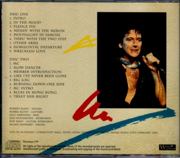 Robert Plant/Hong Kong 1984 - Image 2