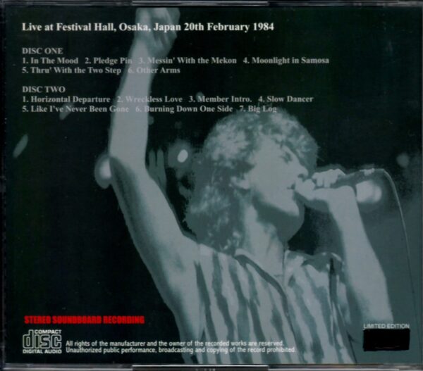 Robert Plant/Osaka,Japan 1984 - Image 2