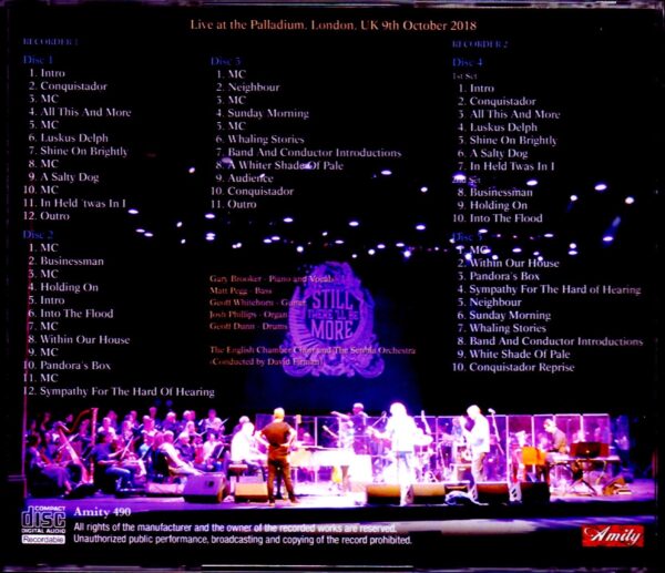 Procol Harum/London,UK 2018 2 Source Recorder - Image 2