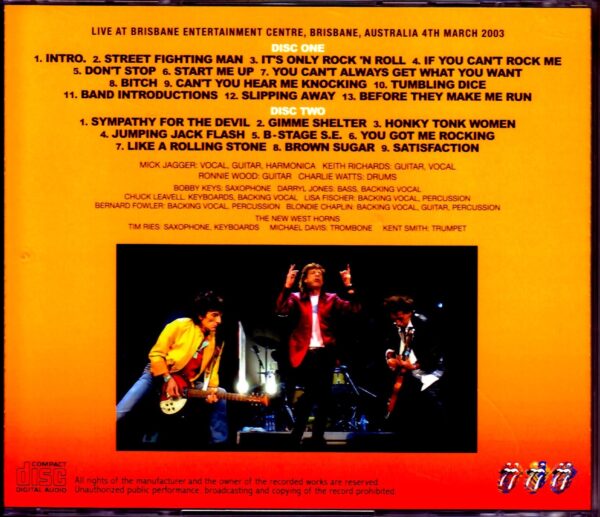Rolling Stones/Australia 3.4.2003 - Image 2