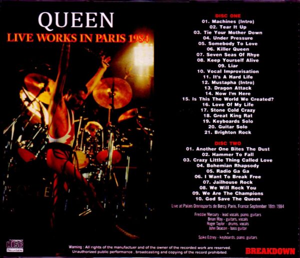 Queen/France 1984 - Image 2