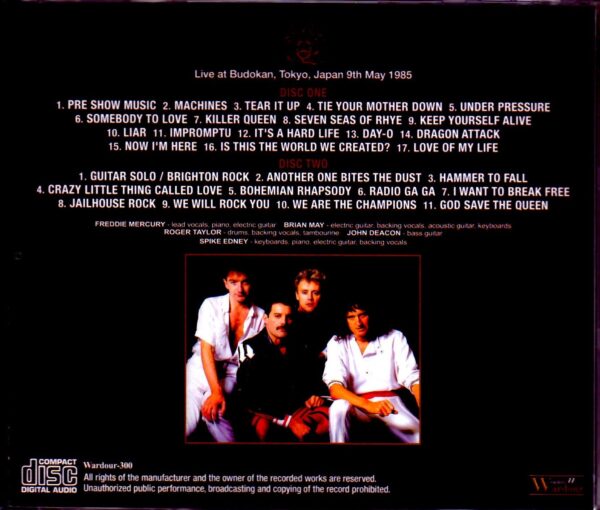 Queen/Tokyo,Japan 5.9.1985 Upgrade - Image 2