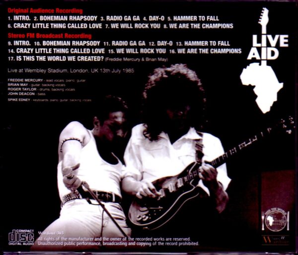 Queen/London,UK 1985 SBD & AUD Mix Ver. - Image 2