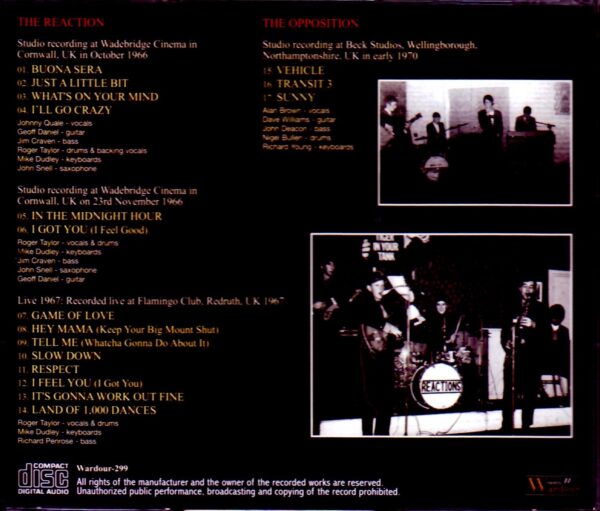 Reaction, Opposition Queen/Roger Taylor’s & John Deacon’s Pre Queen rarities - Image 2
