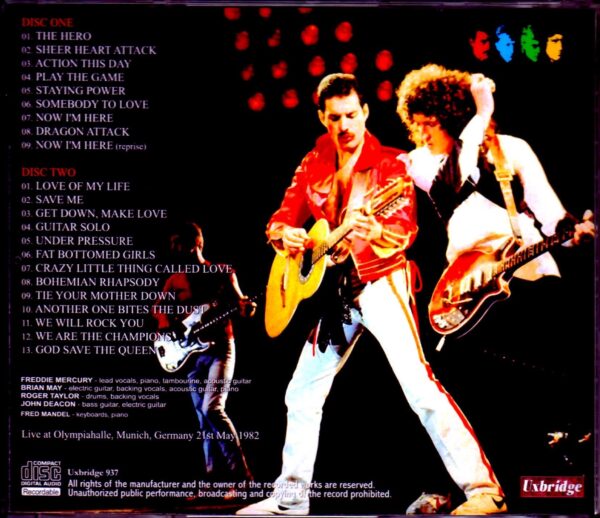 Queen/Germany 5.21.1982 1st Gen - Image 2