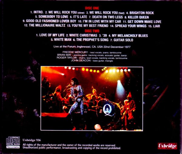 Queen/CA,USA 12.22.1977 - Image 2