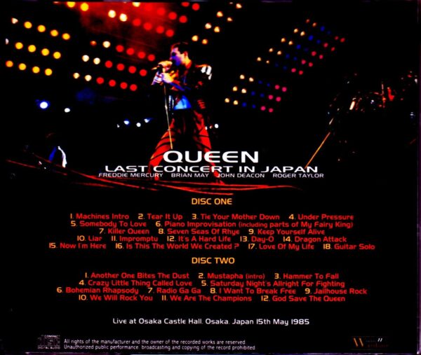 Queen/Osaka,Japan 1985 - Image 2
