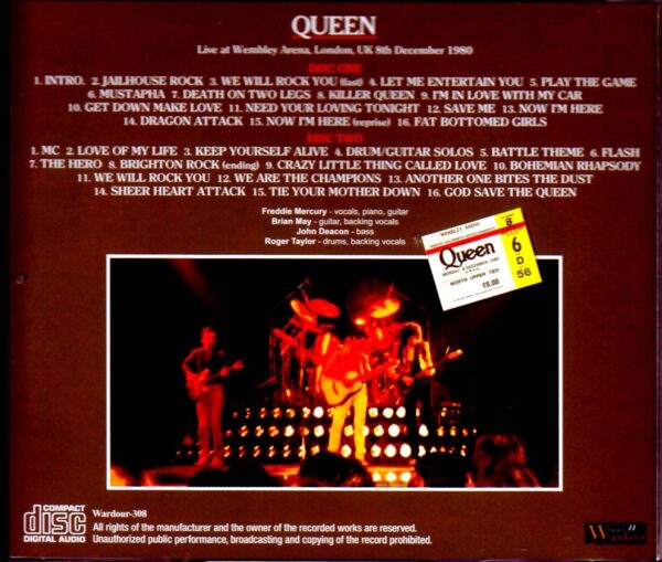 Queen/London,UK 12.8.1980 Upgrade - Image 2