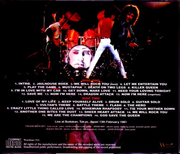 Queen/Tokyo,Japan 2.13.1981 Upgrade - Image 2