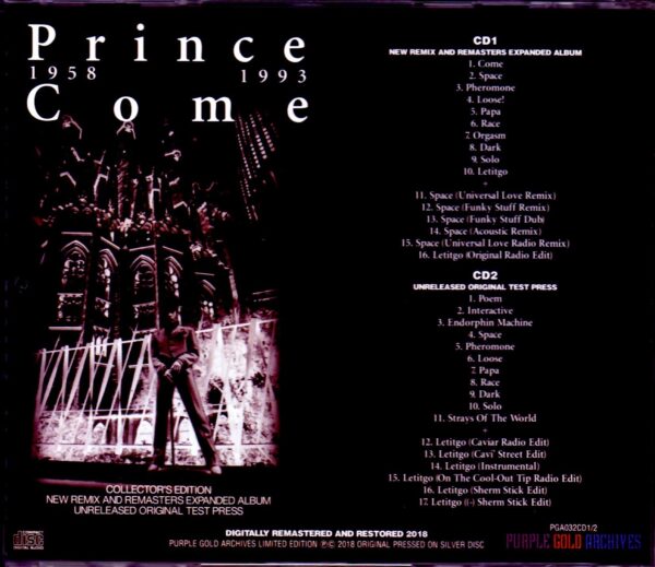 Prince/Come Remix and Remasters & more - Image 2