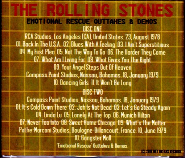 Rolling Stones/Emotional Rescue Outtakes & Demos - Image 2