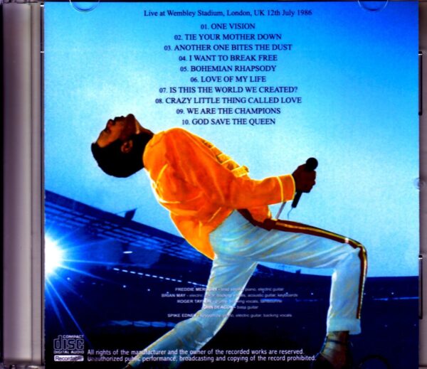 Queen/London,UK 1986 Radio Broadcast Diff Mix - Image 2