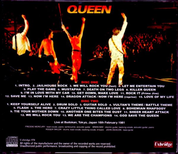 Queen/Tokyo,Japan 2.16.1981 - Image 2