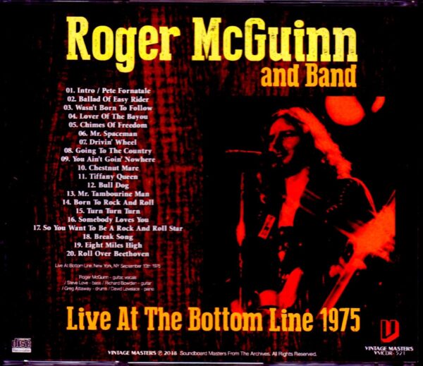 Roger McGuinn and Band/NY,USA 1975 - Image 2