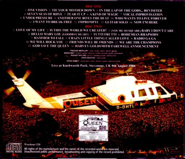 Queen/Knebworth,UK 1986 Upgrade - Image 2
