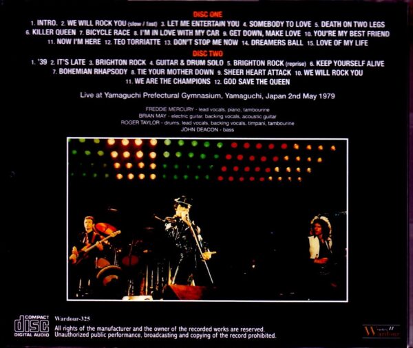 Queen/Yamaguchi,Japan 1979 Upgrade - Image 2